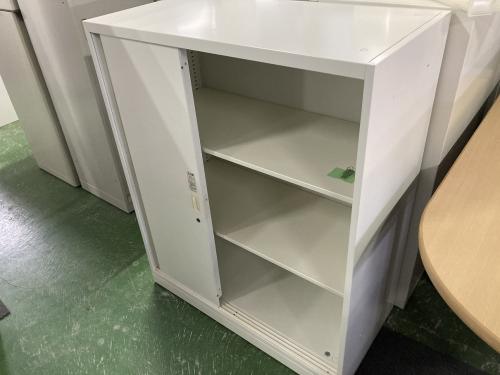 スチール引き違い書庫鍵付