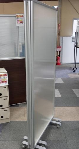 3連パーテーションキャスター付