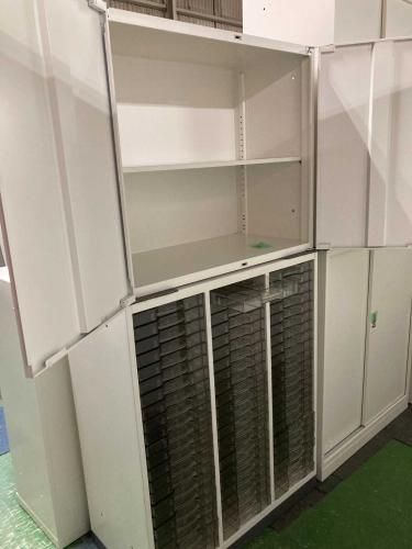 連結書庫(上両開き 下フロアケース)